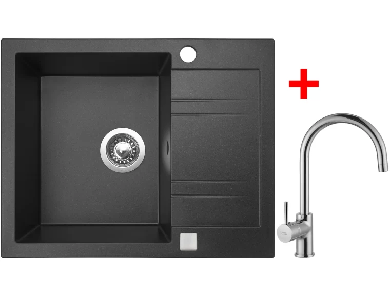 Sinks LINEA 600 Granblack+VITALIA