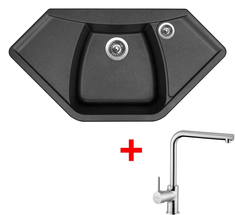 Sinks NAIKY 980 Metalblack+ELKA