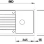 Blanco ZIA 45 SL antracit, bez excentru, 516748 #1