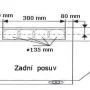 CH Kovo CH 100 bílý, 50 cm, odtah zadní #2