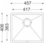 Sinks FRAME 457 Metalblack 74 #1