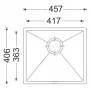 Sinks FRAME 457 Pureblack #1