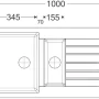 Sinks PERFECTO 1000.1 Titanium #1