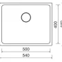 Sinks BLOCK 540 V 1mm kartáčovaný #1